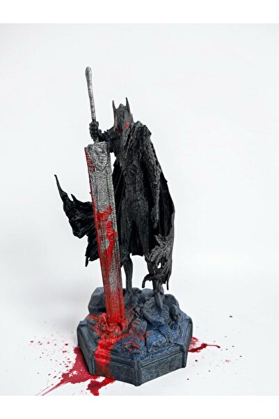 CRAFTEL Berserk Guts Berserker Zırhlı Kan Detaylı 3D Tasarım Mini Heykel 15 cm