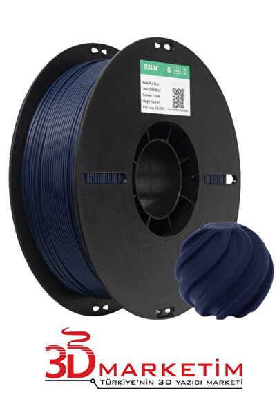 eSun PLA Basic Filament - Koyu Mavi (1.75mm, 1kg)-3Dmarketim