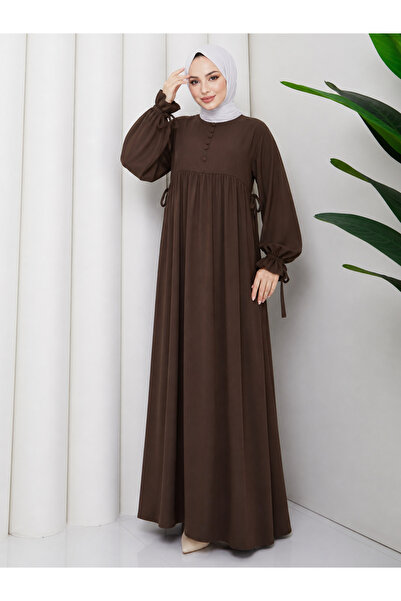Rüyam Moda فستان مديني من الحرير التباوي