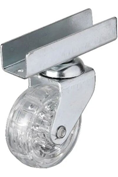 modi 327 50X20 mm Transparent Roller Long U-Shaped Caster 4 Pieces