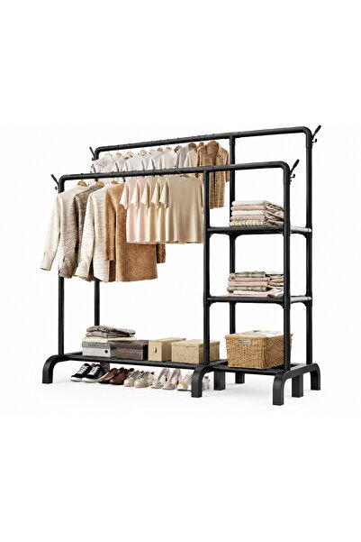 EGROSS Metal double clothes rack 160cm