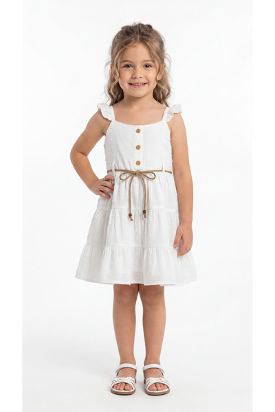 Mışıl Kids Girls' Dress with Buttons
