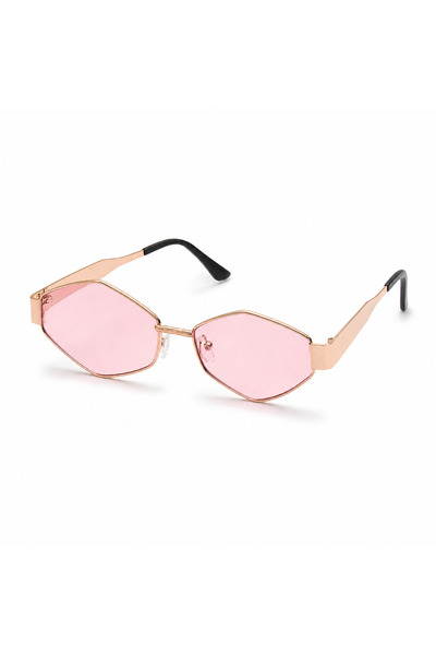 SUPERMEMO Lunessa Pink Gold – Premium Fashion Sunglasses for Women