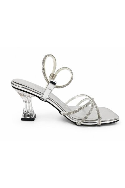 PAPUCUMUN DÜNYASI Transparent Heels with Ankle Straps, Daily Heel-Shoes for E...