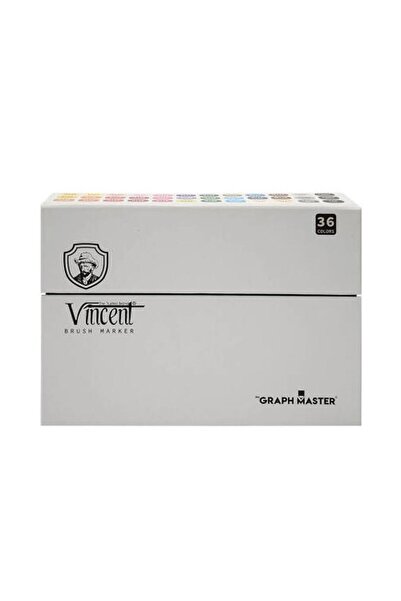 Art & Art Vincent Graph Master Brush Marker Set 36 Colors