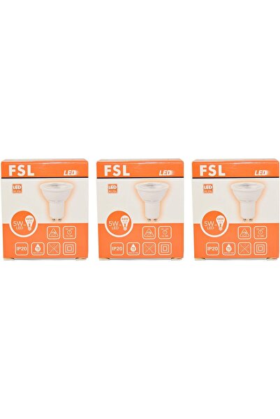 FSL GU10 LED COB CUP 5W AC220-240V White/Warm White (Price of pack) (White 65...