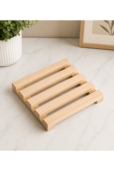 lampara Wooden Look Mdf Trivet 20X20 cm Hot Pot Serving Mat