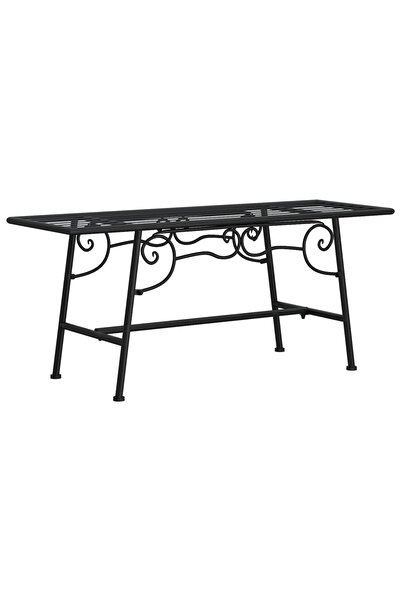 vidaxl Tree bench, black, 110 cm, steel
