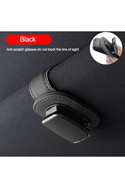 Choice4 black A Universal Car Sunglasses Clip Card Ticket Holder Stand Fasten...