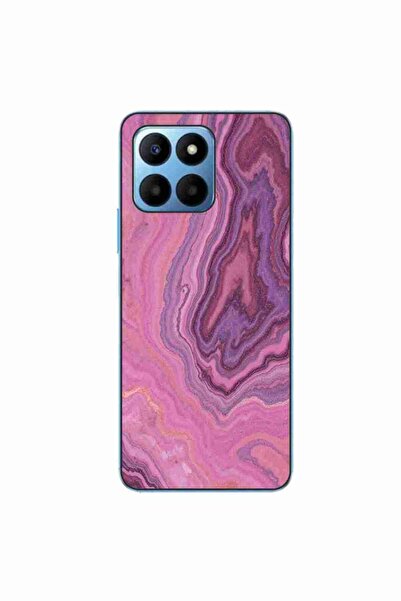 OEM Case compatible with Honor 70 Lite Silicone Gel Tpu Model Pink Quartz Marble
