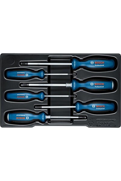 Bosch Set șurubelnițe profesionale SL/PH/PZ/TX, 6 piese (albastru/negru, 2x c...
