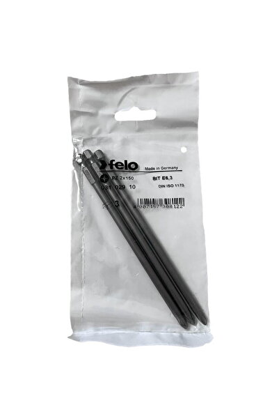 FELO Set de 3 biți, profil industrial, tip Pozidrive, E6.3, PZ2, 150mm