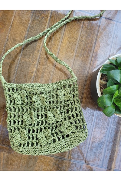 ARTTMACRAME Geantă model Rafya Flower