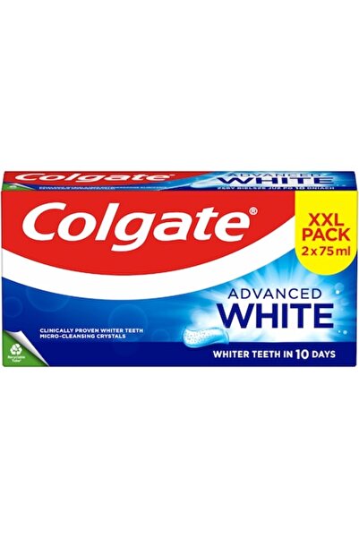 Colgate Pastă de dinți albire avansată, Pachet 2x75 ml