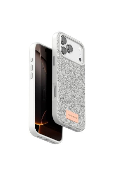 OEM Onegif Apple iPhone 17 Pro Bright Glitter Cover - White