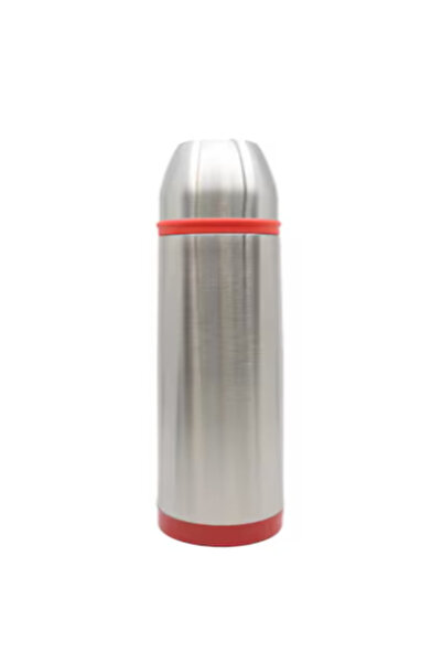 Nessan Double Wall Vacuum Flask Silver And Red - 500ml