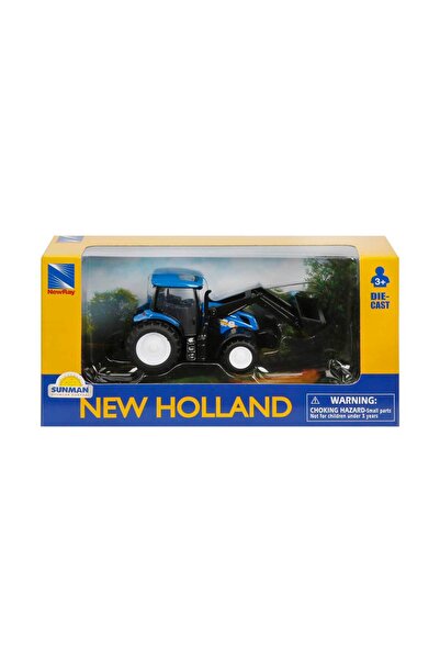 New Ray Vehicul de constructie, New Ray, Buldozer New Holland, Albastru