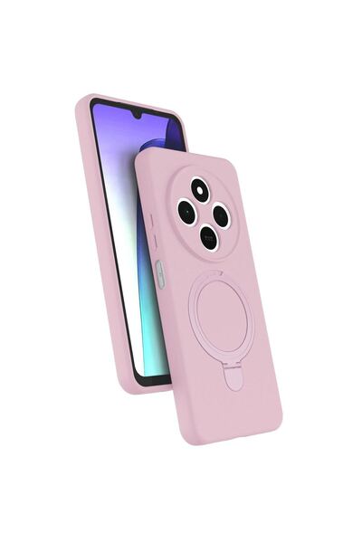 Ethab Ticaret Glb-Stl41414 Redmi 14C Regal Magsafe Stand Cover - Light Pink