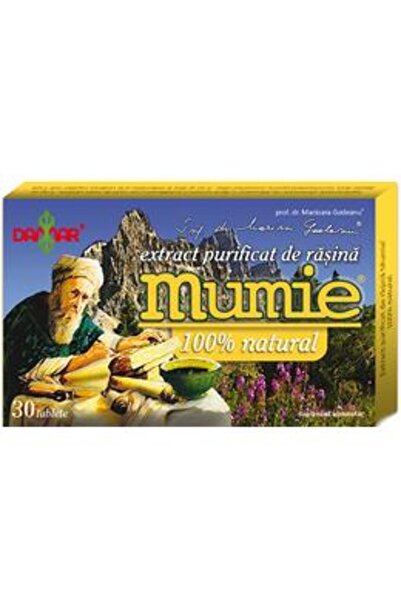Damar Extract Purificat de Rasina Mumie General, 30 tablete