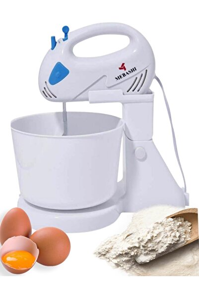 MEBASHI 7-Speed Bowl Mixer with One-Touch Beater Ejection – 2L Capacity, Milk...