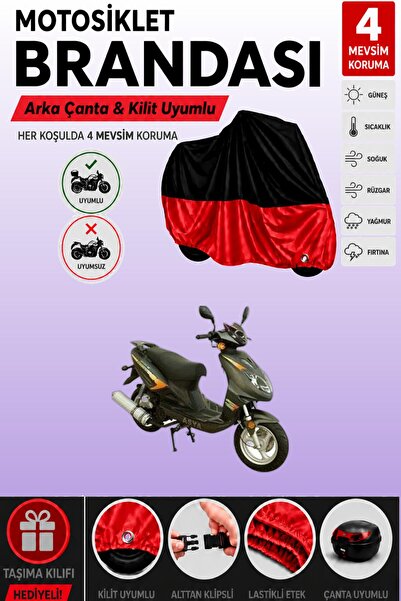 Cemku Double Black Top - Red Bottom, Rear Bag Compatible Asian as 125 T-15 Mo...