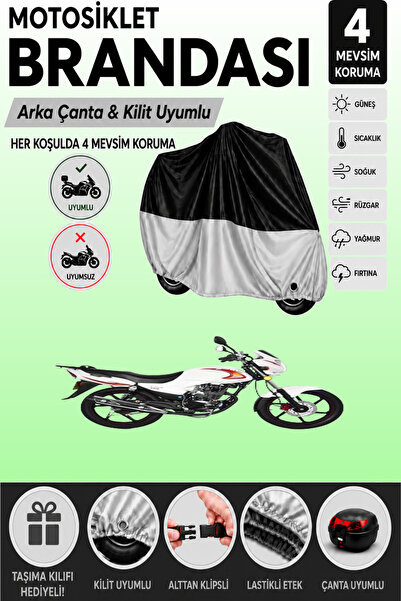 Cemku Double Black Top - Gray Bottom, Rear Bag Compatible Yuki Yk 150-g Üstad...