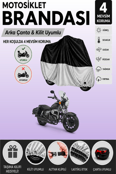 Cemku Double Black Top - Gray Bottom, Rear Bag Compatible Kuba Superlight 125...