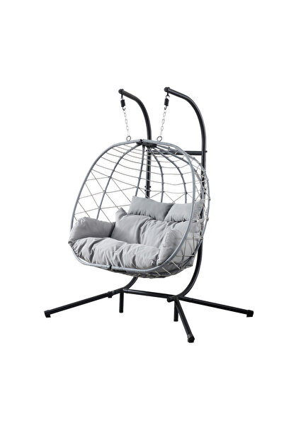 Kiwari Duo Double Hanging Nest Swing, nest dimensions 68 x 126 x 114 cm, 200 ...