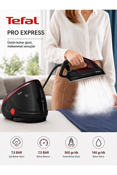TEFAL Buhar Kazanlı Ütü 2600 W 7.5 Bar 560 gr Şok Buhar Damlama Önleyici Isı ...