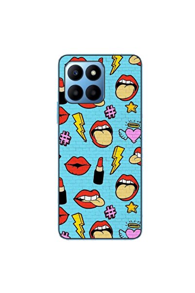 OEM Husa compatibila cu Honor 70 Lite Silicon Gel Tpu Model Pop Art Lips