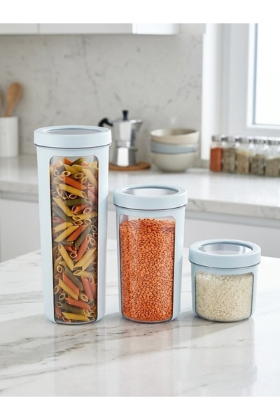 HOBBY LİFE Lumira Food Storage Container Set (0.6 L + 1.2 L + 1.8 L)