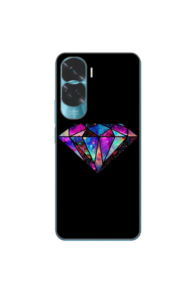 OEM Калъф, съвместим с Honor 90 Lite 5G, силиконов гел TPU модел, диамантено ...