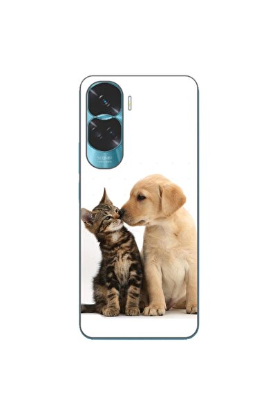 OEM Husa compatibila cu Honor 90 Lite 5G Silicon Gel Tpu Model Pisicuta Catel...