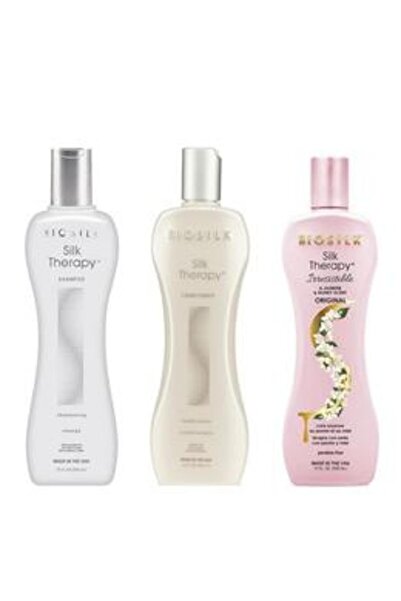 Biosilk Pachet Nutritiv pentru Toate Tipurile de Par - Farouk Silk Therapy: S...