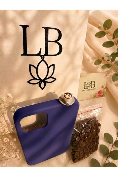 lotusbybuket حافظة سيليكون لهاتف آيفون 13 بروماكس على شكل لاتيه