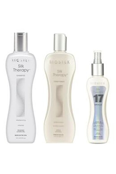 Biosilk Pachet Nutritiv - Farouk Silk Therapy: Sampon 355 ml, Balsam 350 ml, ...
