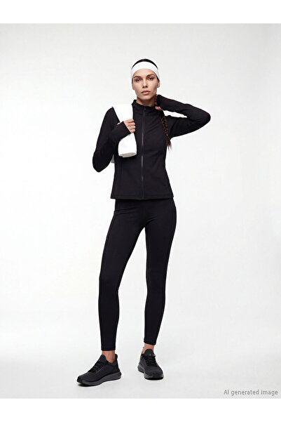 LC Waikiki Black High Waist Women's Sports Leggings with Pockets from Güli̇s ...