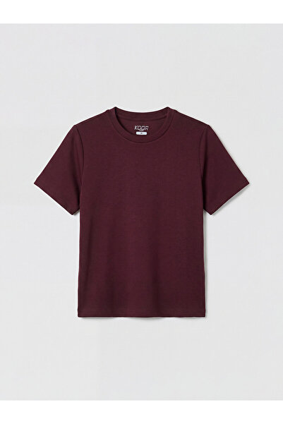LC Waikiki Plum Crew Neck Women's Sports T-Shirt by Güli̇s Gi̇yi̇m