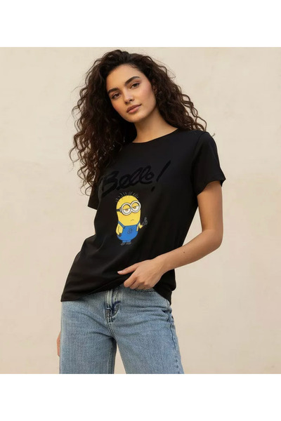 Disney Minions Cotton T-Shirt with Minion Prints