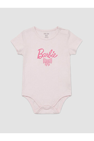 LC Waikiki Barbie Printed Baby Girl Snap Fastener Bodysuit 2-Pack