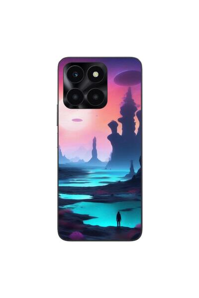 OEM Θήκη συμβατή με Honor X6a Σιλικόνης Gel TPU Μοντέλο Mystic Planet