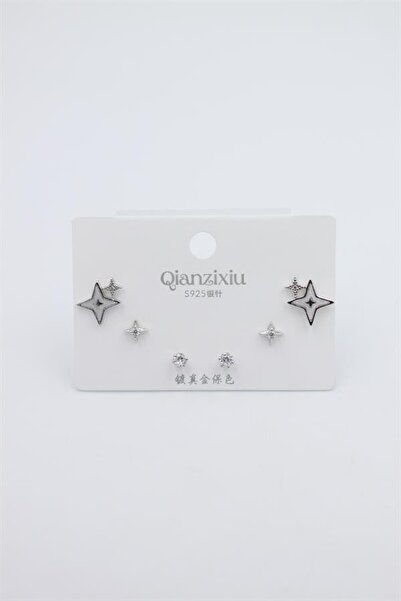 atastore2017 Multiple Set Earrings - Silver