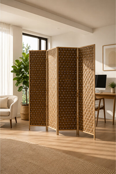 TrentonGCC Folding Screen 4 Panels Room Partition Decorative Room Divider 180...