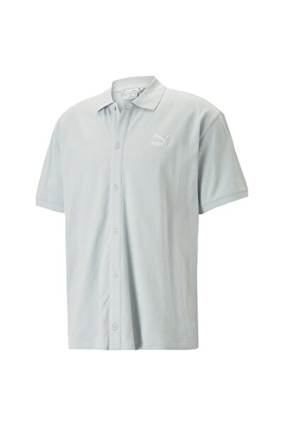 Puma Mens Short-Sleeve Classics Pique Shirt L