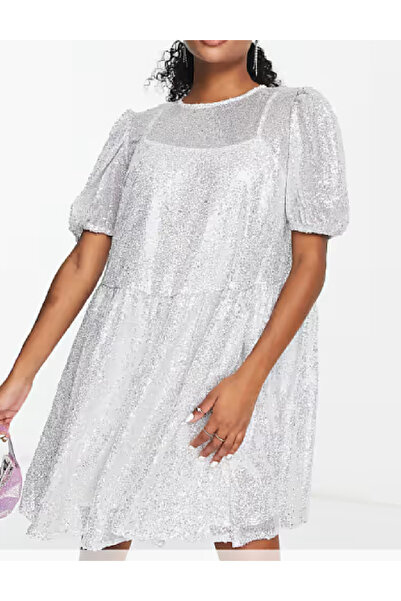 Evendi Rochie scurta, Argintiu