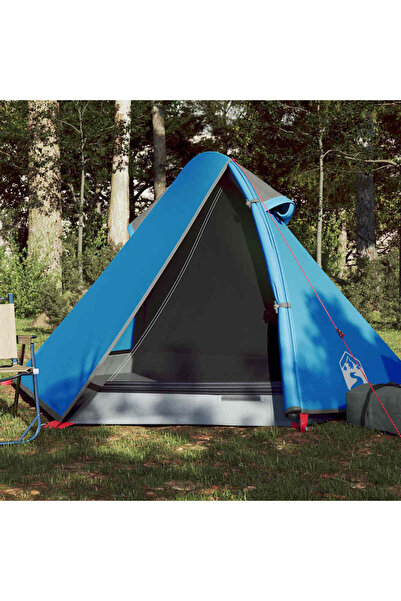 vidaxl Cort de camping cupola pentru 2 persoane, albastru, impermeabil