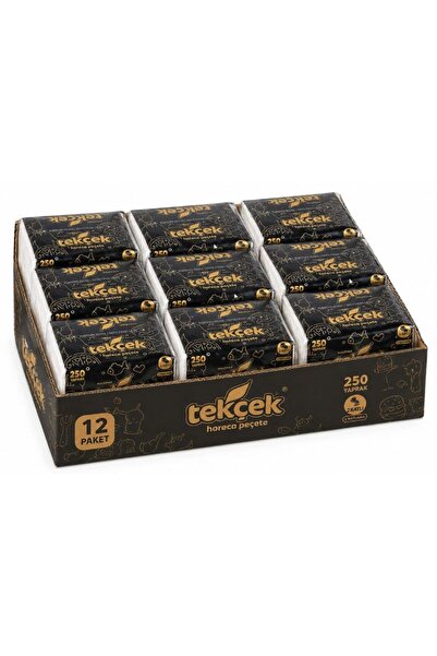 Rulopak Tekçek Horeca Masa Üstü Dispenser Peçete 11.5 x 19 cm 250 Yaprak x 12...
