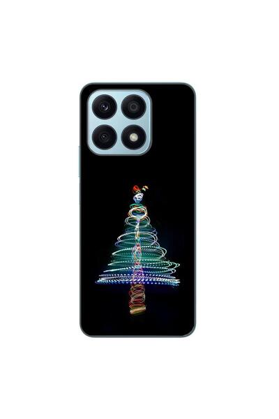 OEM Case compatible with Honor X8a Silicone Gel Tpu Pattern Christmas Tree Neon