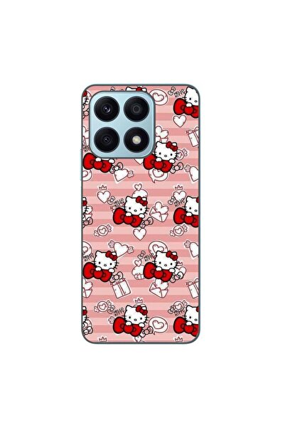 OEM Husa compatibila cu Honor X8a Silicon Gel Tpu Model Hello Kitty Roz Pattern
