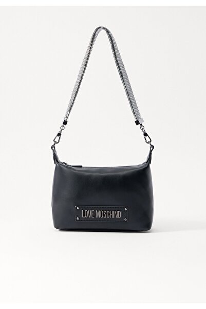 Love Moschino BLACK PU + METAL G. Bag (JC4140PP1MLO000A) for Women